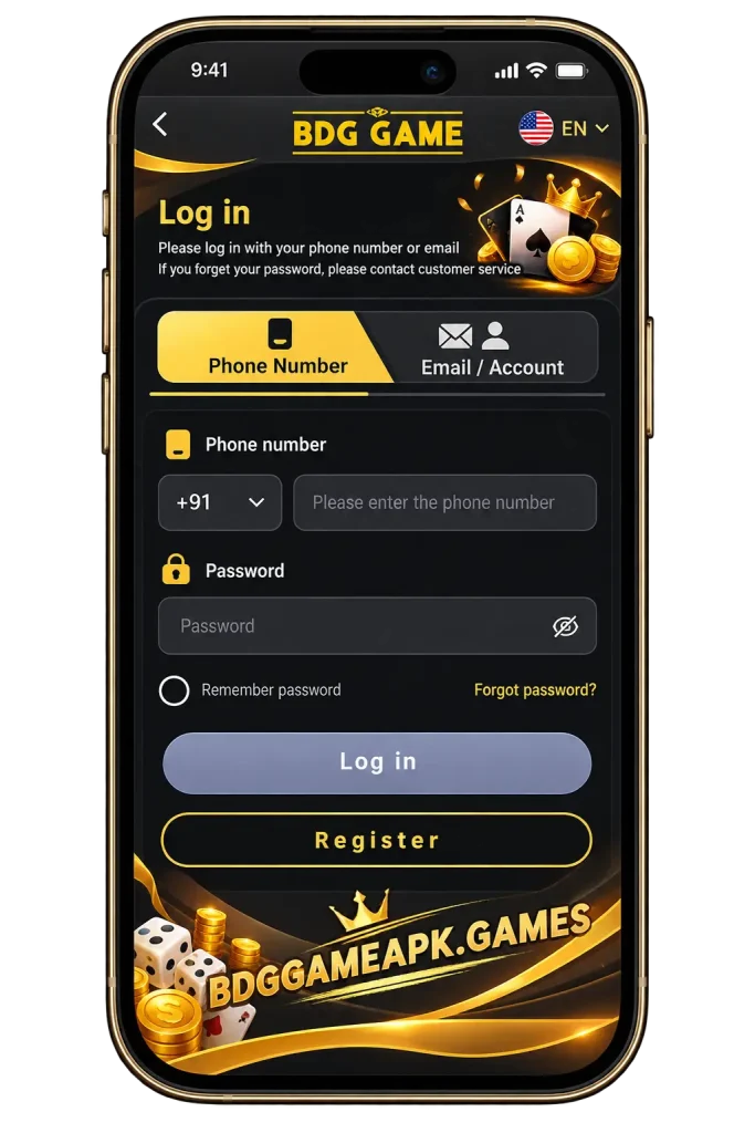 BDG Game Login